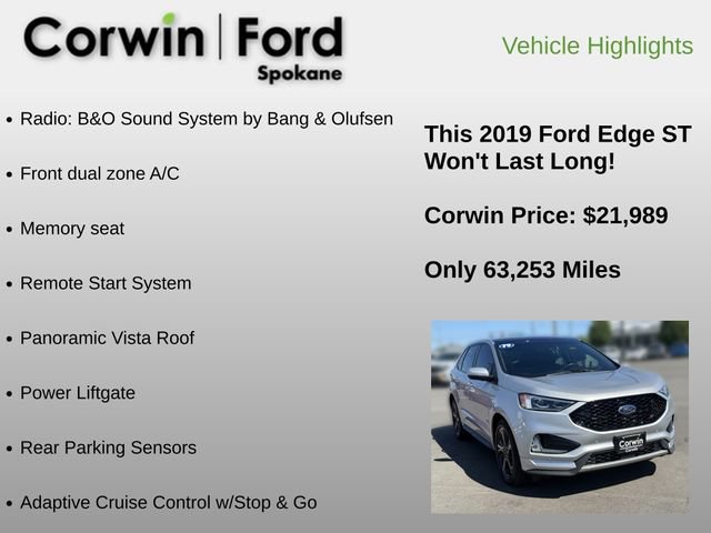 Used 2019 Ford Edge ST w/ Equipment Group 401A AWD/4WD image 6