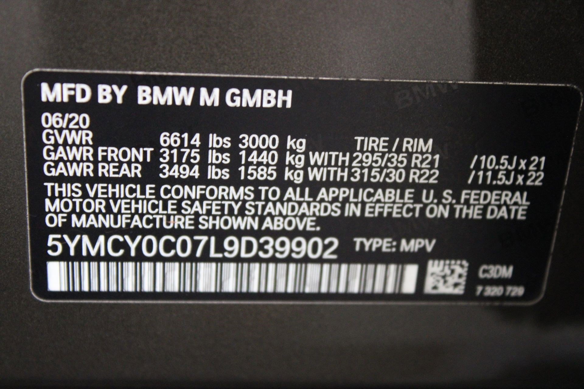 Used 2020 BMW X6 M Competition w/ Executive Package image 18