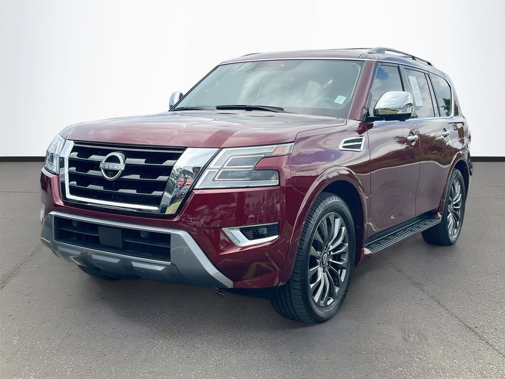 Used 2023 Nissan Armada Platinum w/ Captain's Chairs Package AWD/4WD image 3