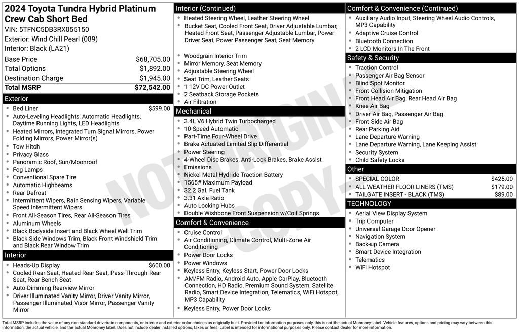 Used 2024 Toyota Tundra Platinum image 33
