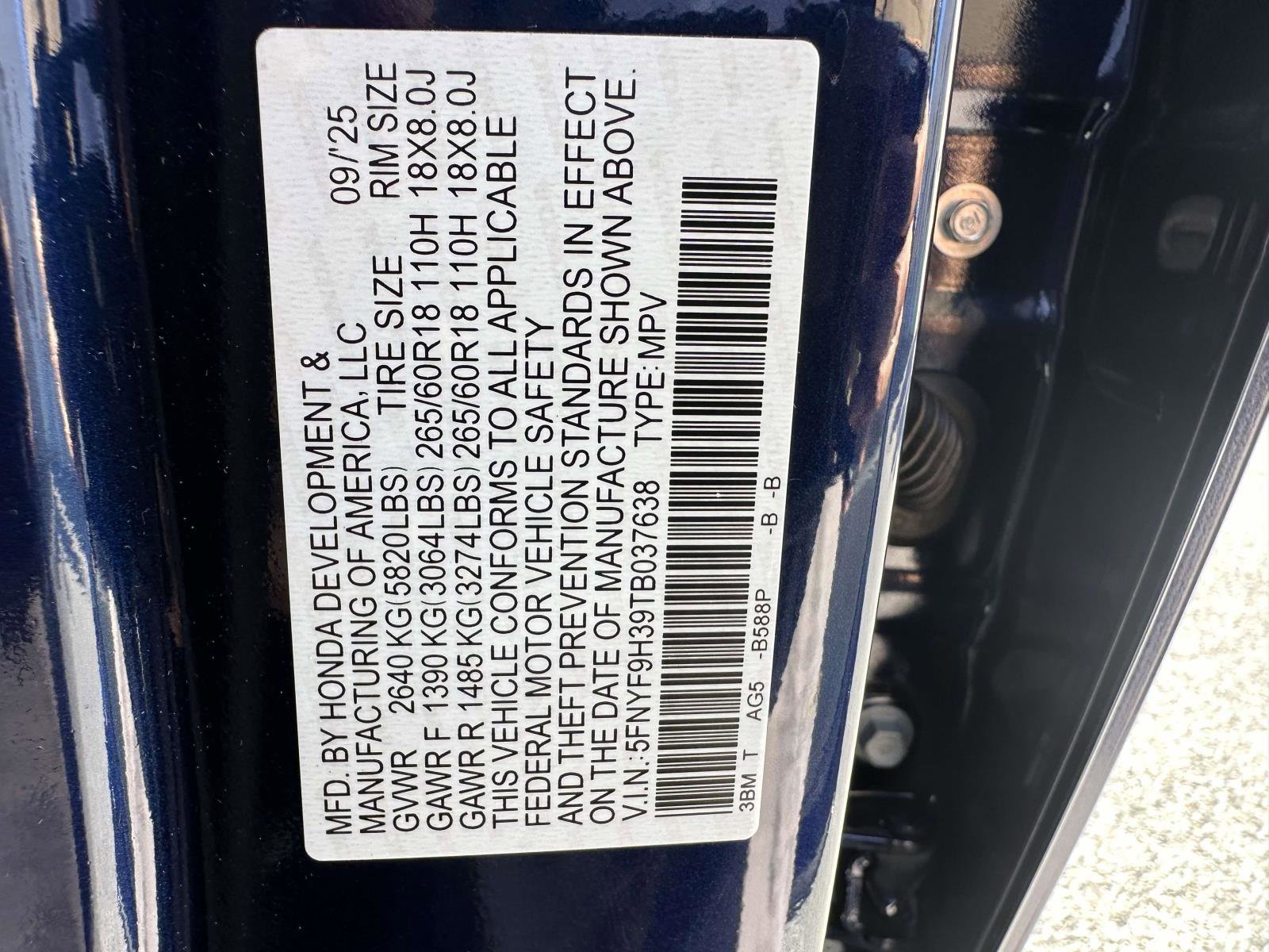 New 2026 Honda Passport RTL image 29