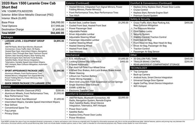Used 2020 RAM 1500 Laramie image 18
