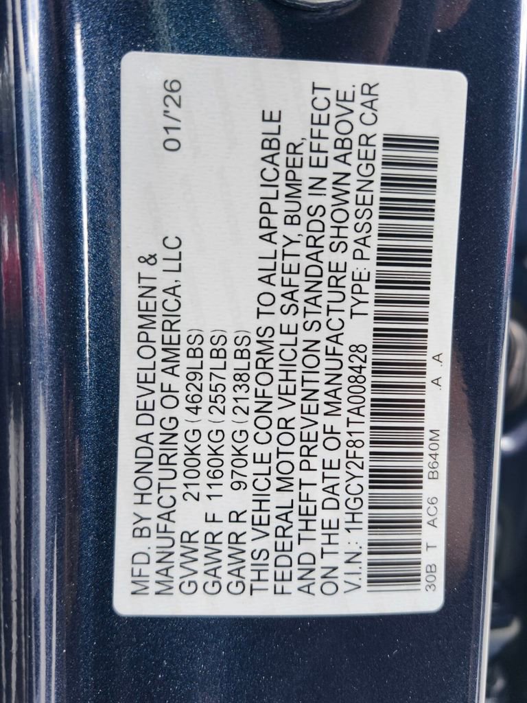 New 2026 Honda Accord Touring image 21