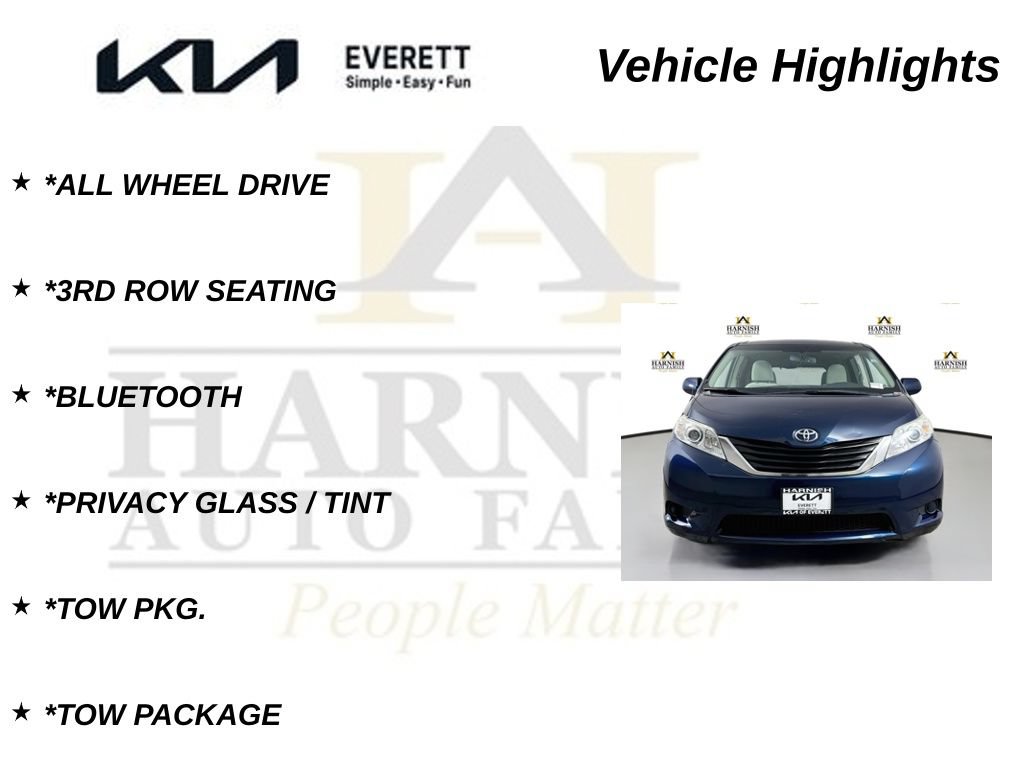 Used 2011 Toyota Sienna LE w/ Towing Pkg AWD/4WD image 9