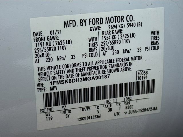 Used 2021 Ford Explorer XLT w/ Equipment Group 202A image 16