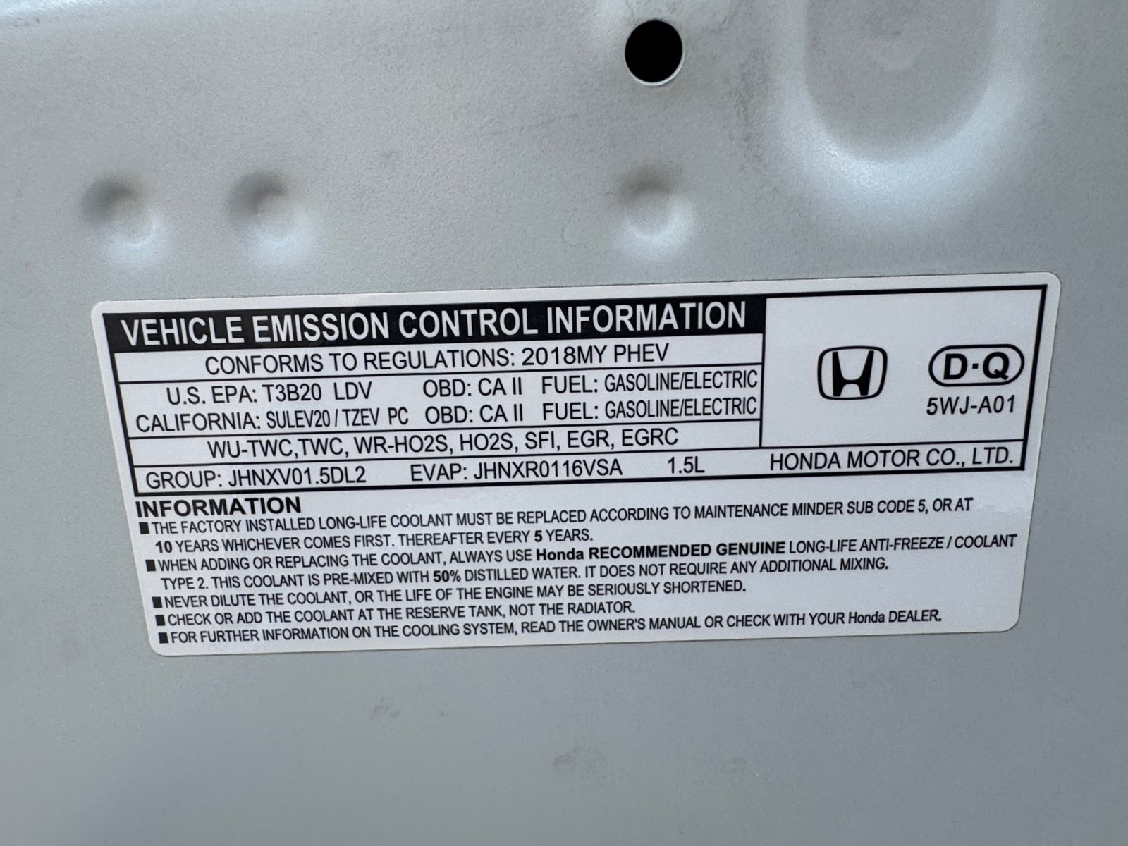 Used 2018 Honda Clarity Touring image 21