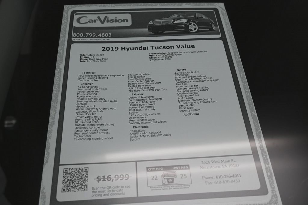 Used 2019 Hyundai Tucson Value w/ Cargo Package image 38