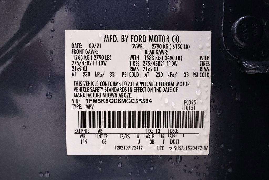 Certified 2021 Ford Explorer ST w/ Equipment Group 401A image 56