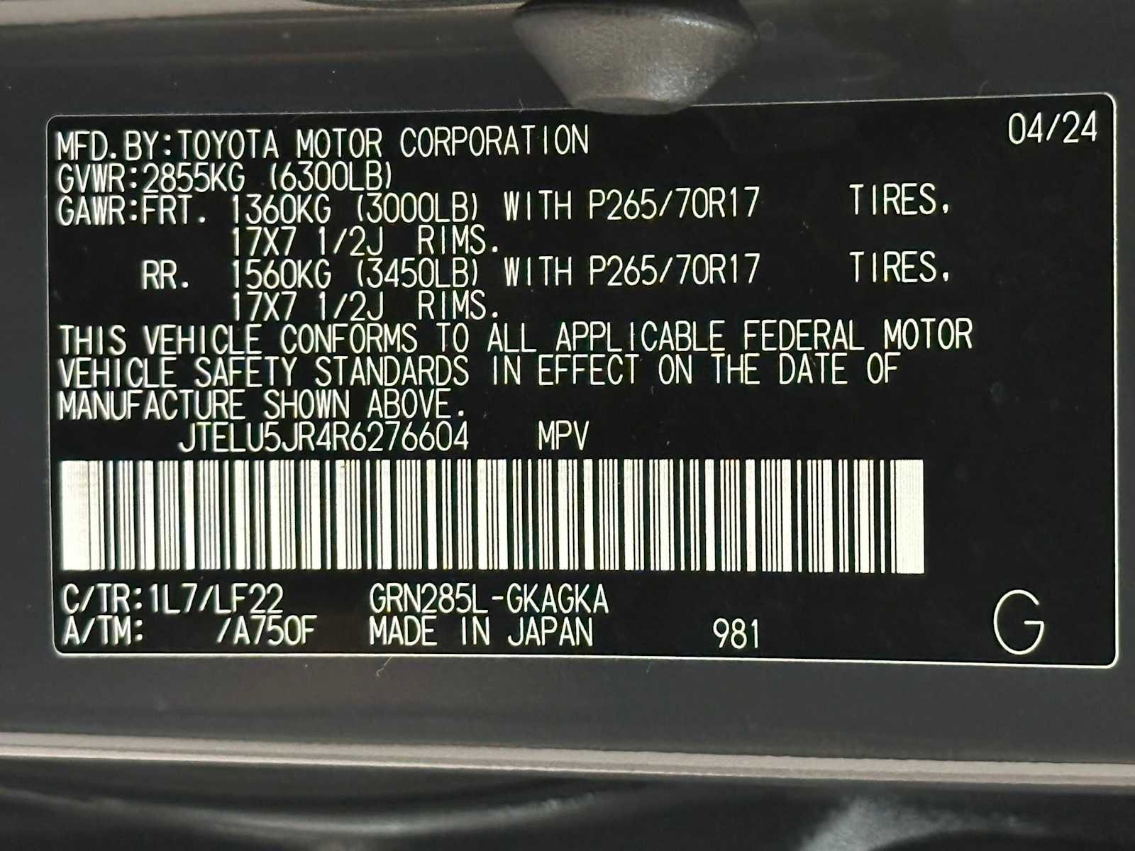 Certified 2024 Toyota 4Runner TRD Pro AWD/4WD image 32