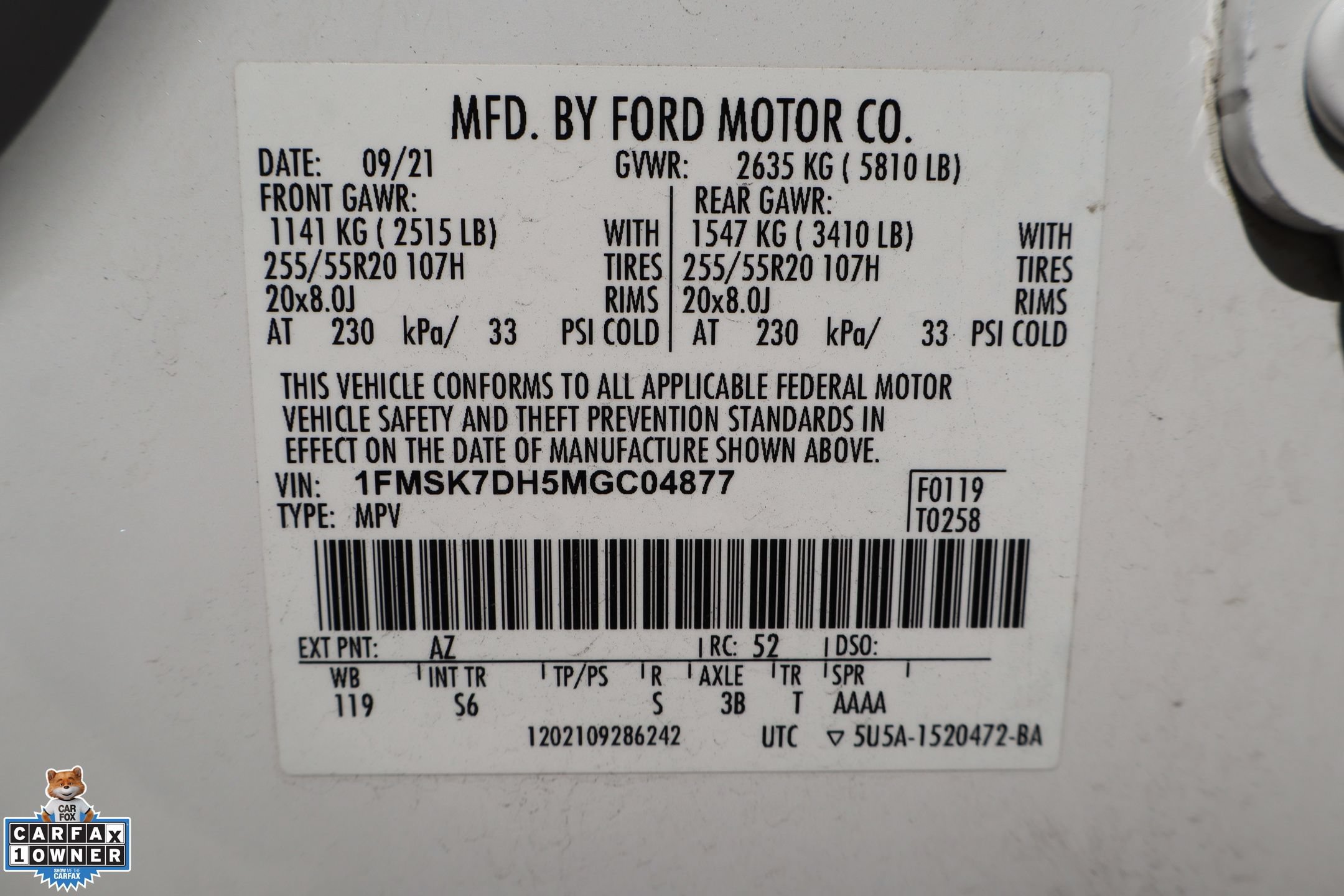 Used 2021 Ford Explorer XLT w/ Equipment Group 202A RWD image 32