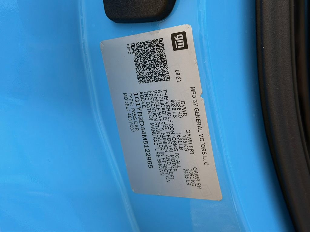 Used 2021 Chevrolet Corvette Stingray Preferred Cpe w/ 2LT RWD image 37