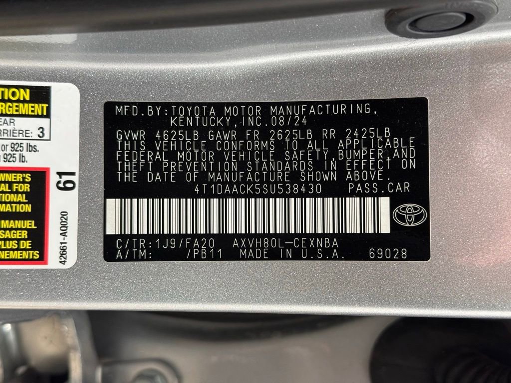 Certified 2025 Toyota Camry LE image 28