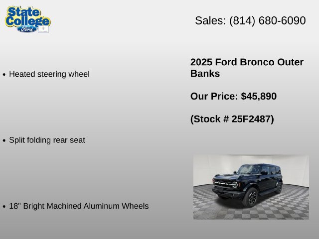 Used 2025 Ford Bronco Outer Banks AWD/4WD image 12