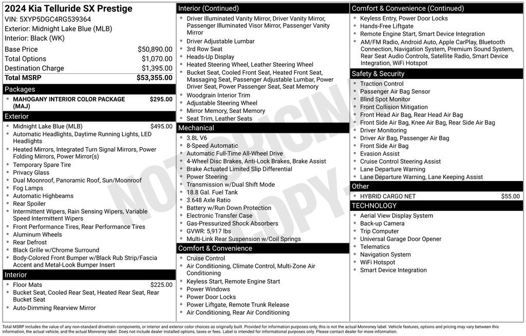 Used 2024 Kia Telluride SX Prestige image 14