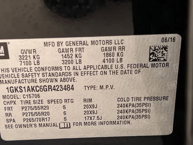 Used 2016 GMC Yukon SLE w/ Convenience Package RWD image 22