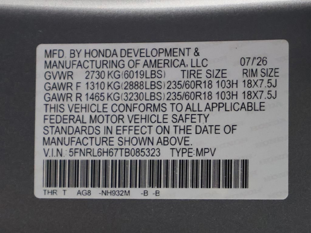 New 2026 Honda Odyssey EX-L image 26