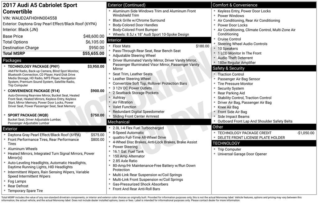 Used 2017 Audi A5 2.0T Sport w/ Technology Package image 10