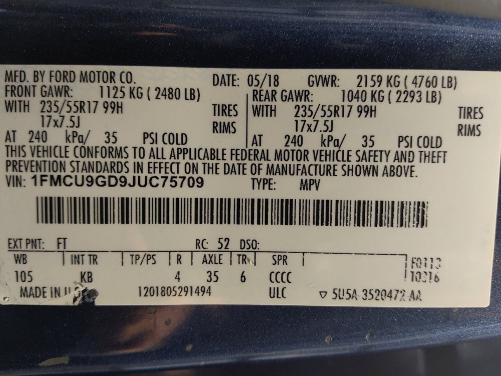 Used 2018 Ford Escape SE AWD/4WD image 33