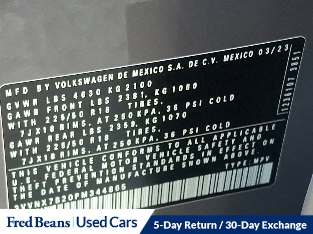 Certified 2023 Volkswagen Taos SE w/ Panoramic Sunroof Package AWD/4WD image 27