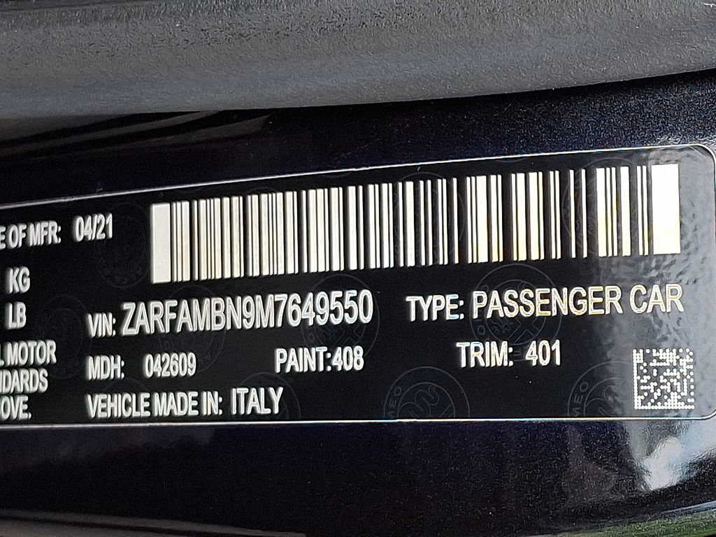 Used 2021 Alfa Romeo Giulia Ti Sport RWD image 27