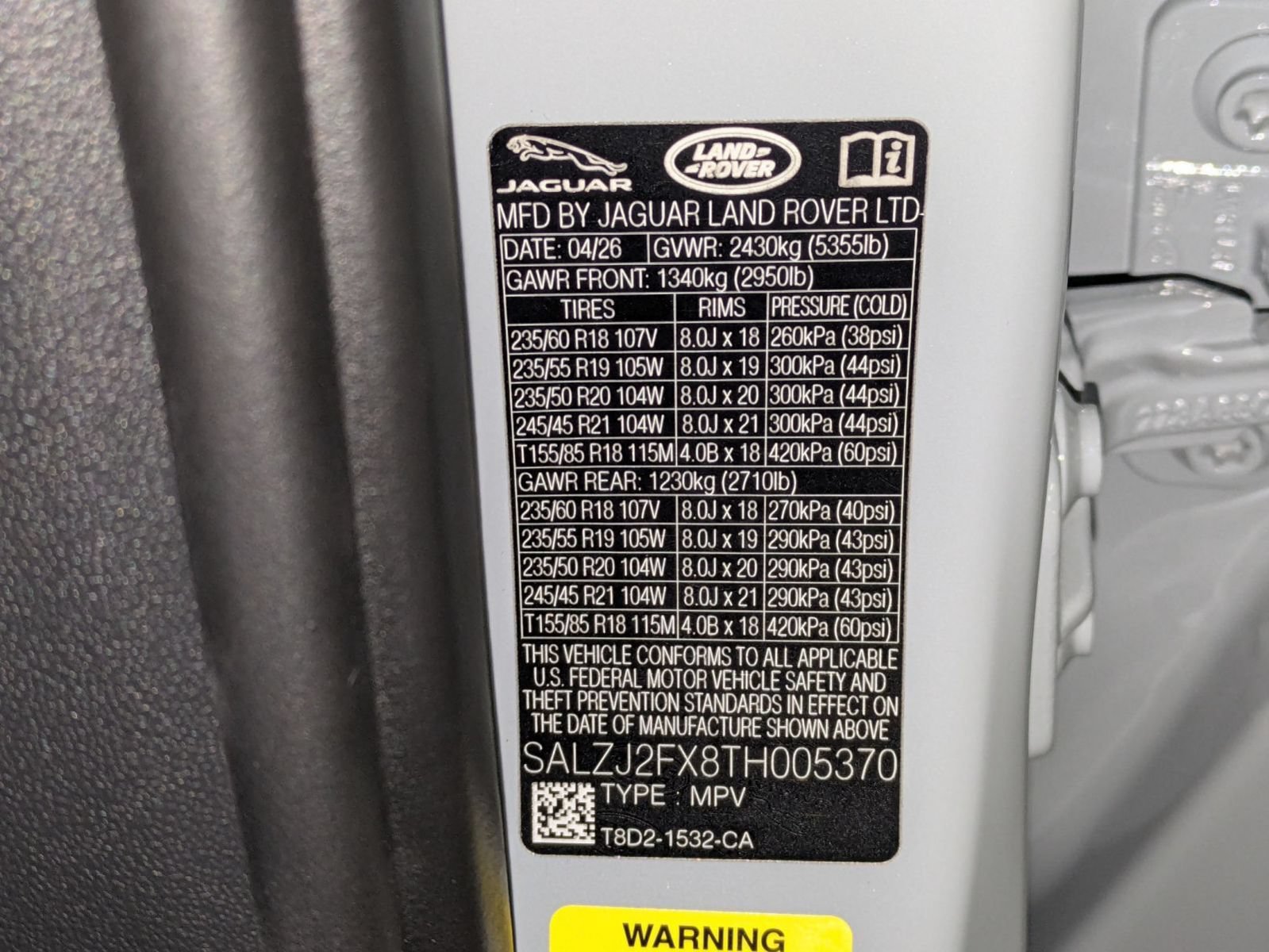 New 2026 Land Rover Range Rover Evoque S AWD/4WD image 31