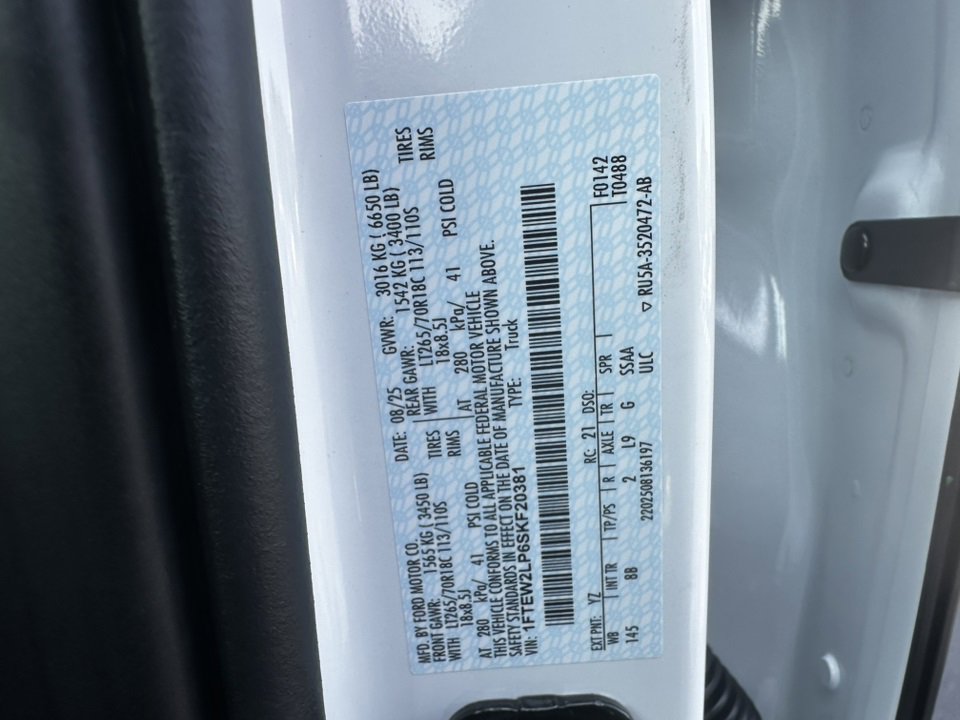 New 2025 Ford F150 STX w/ Equipment Group 201A FX4 image 19