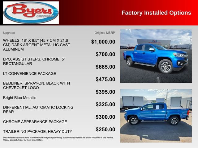 Used 2022 Chevrolet Colorado LT w/ LT Convenience Package image 10