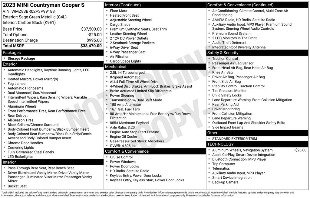 Certified 2023 MINI Cooper Countryman S AWD/4WD image 9