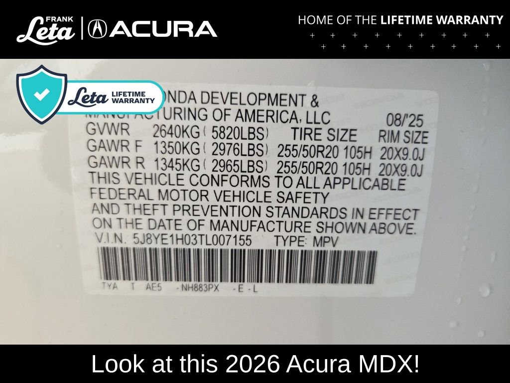 New 2026 Acura MDX A-Spec image 43