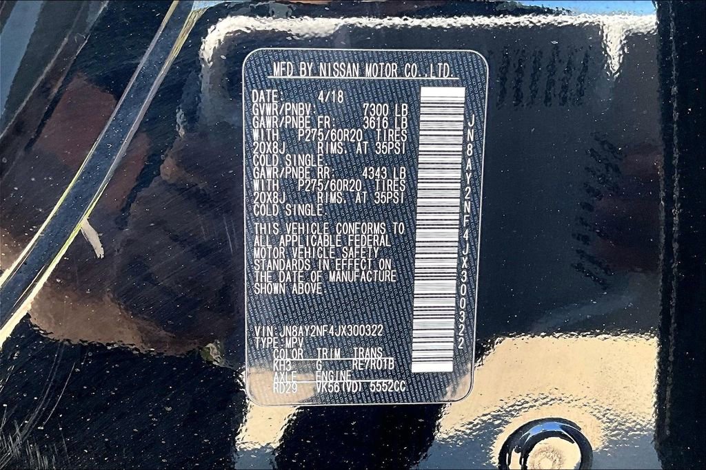 Used 2018 Nissan Armada Platinum w/ Captain Seat Package image 46