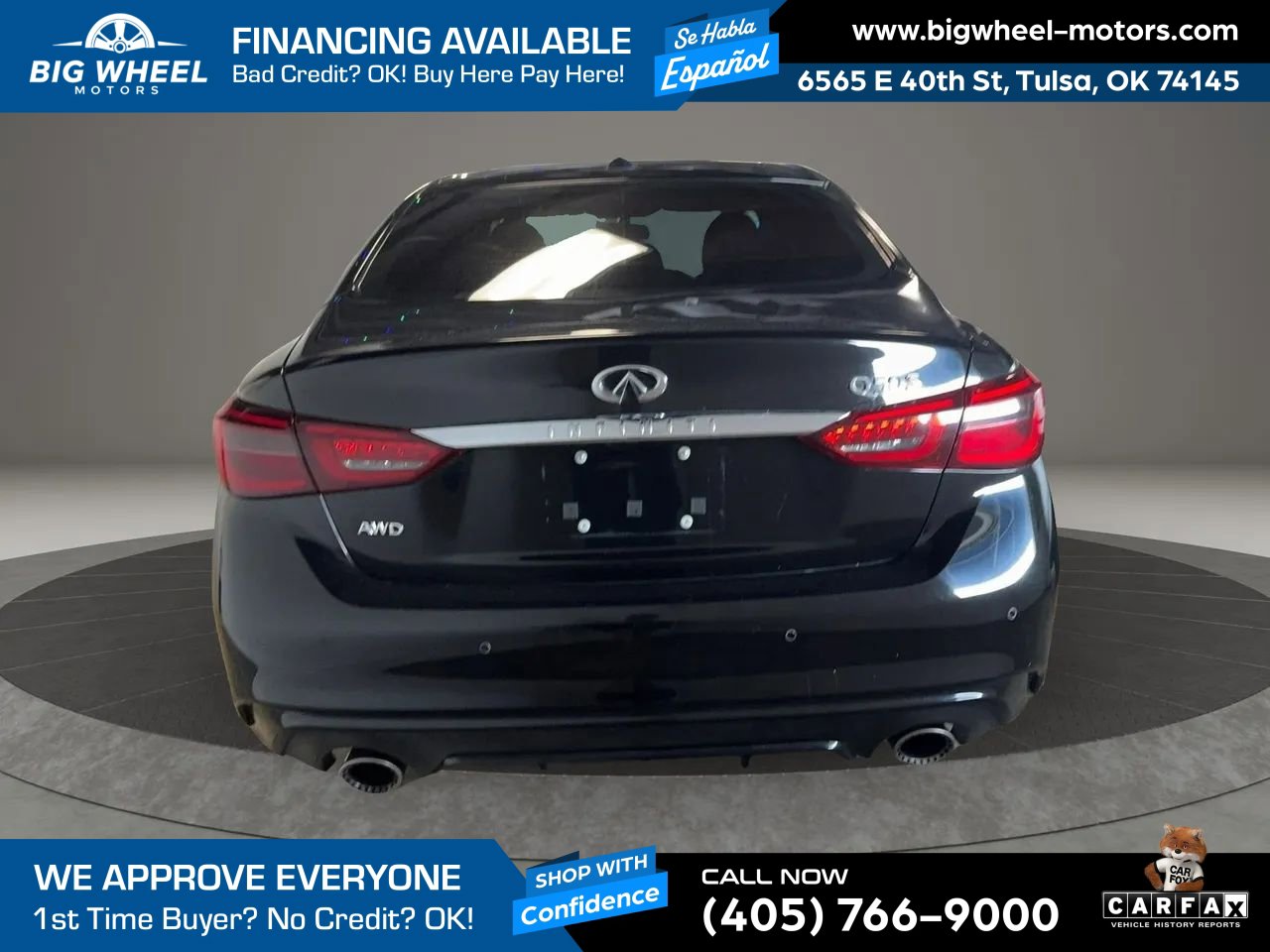 Used 2018 INFINITI Q50 Red Sport 400 w/ Cargo Package (L95) AWD/4WD image 6