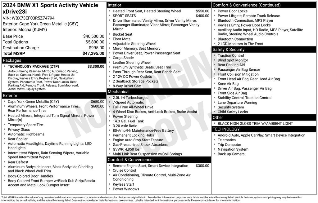 Used 2024 BMW X1 xDrive28i image 17