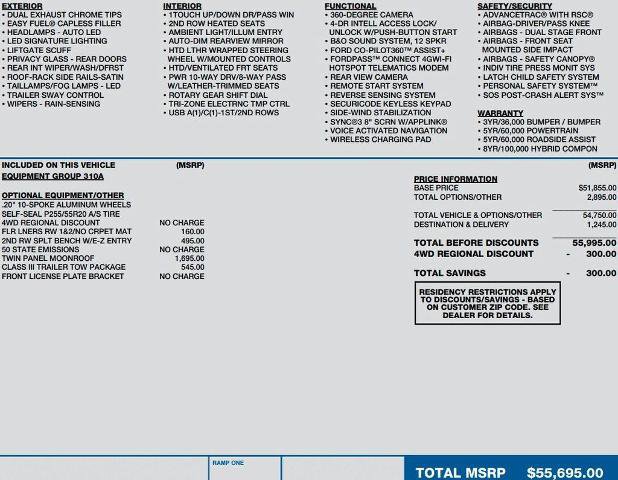 Certified 2021 Ford Explorer Limited w/ Hybrid Equipment Group 310A image 2