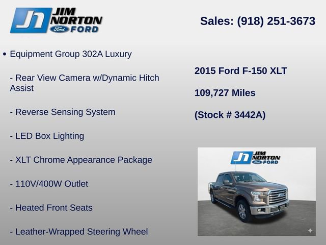 Used 2015 Ford F150 XLT w/ Equipment Group 302A Luxury image 14