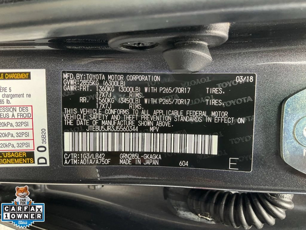 Used 2018 Toyota 4Runner SR5 Premium w/ Wilderness Package AWD/4WD image 20