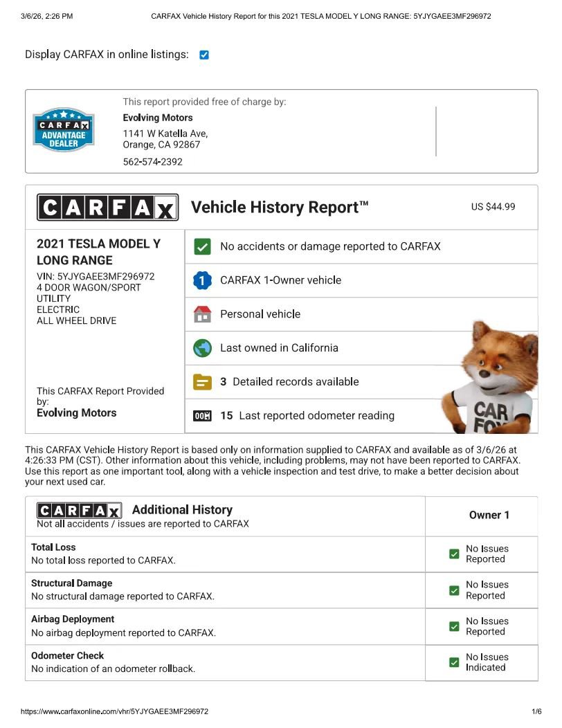 Used 2021 Tesla Model Y Long Range image 2