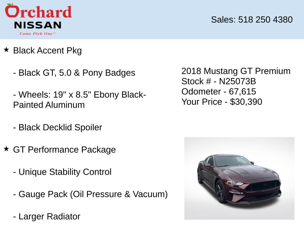 Used 2018 Ford Mustang GT Premium w/ Equipment Group 401A RWD image 7