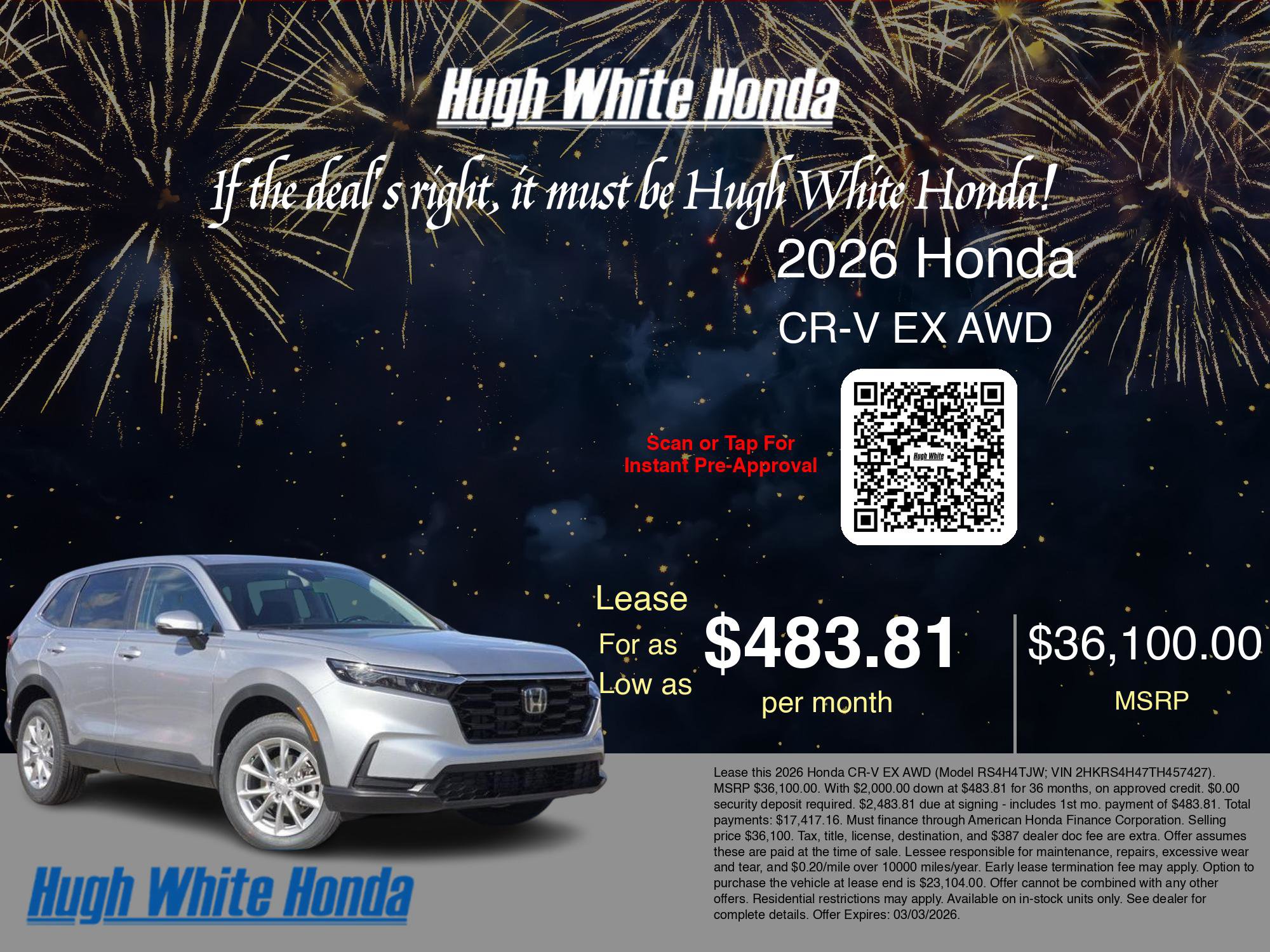 New 2026 Honda CR-V EX image 3