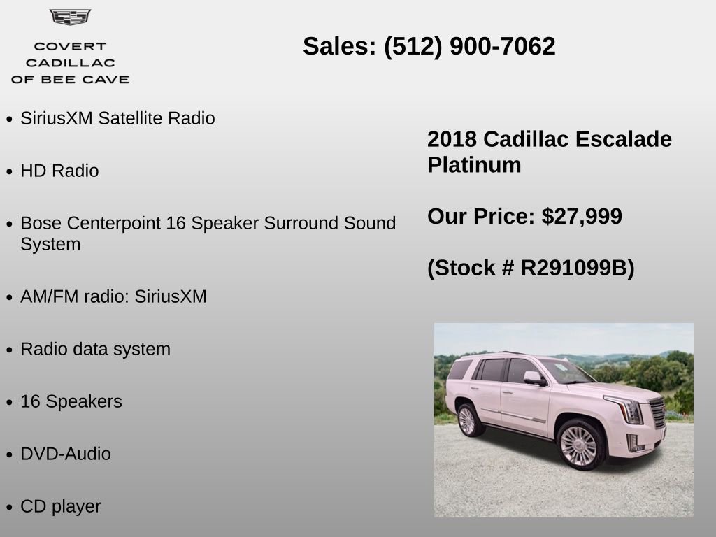 Used 2018 Cadillac Escalade Platinum AWD/4WD image 36