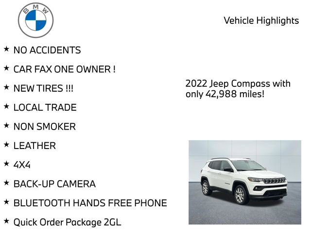 Used 2022 Jeep Compass Latitude AWD/4WD image 8