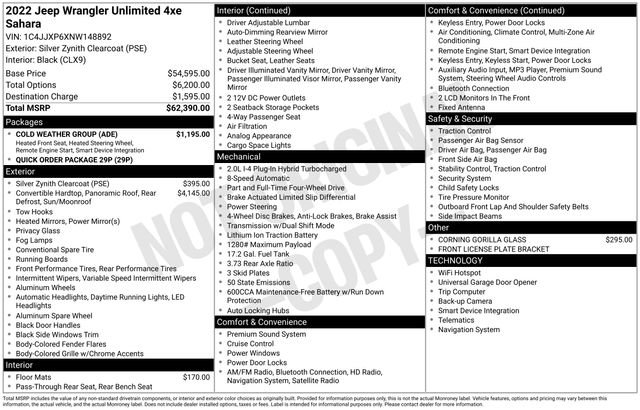 Used 2022 Jeep Wrangler Unlimited Sahara w/ Cold Weather Group image 6