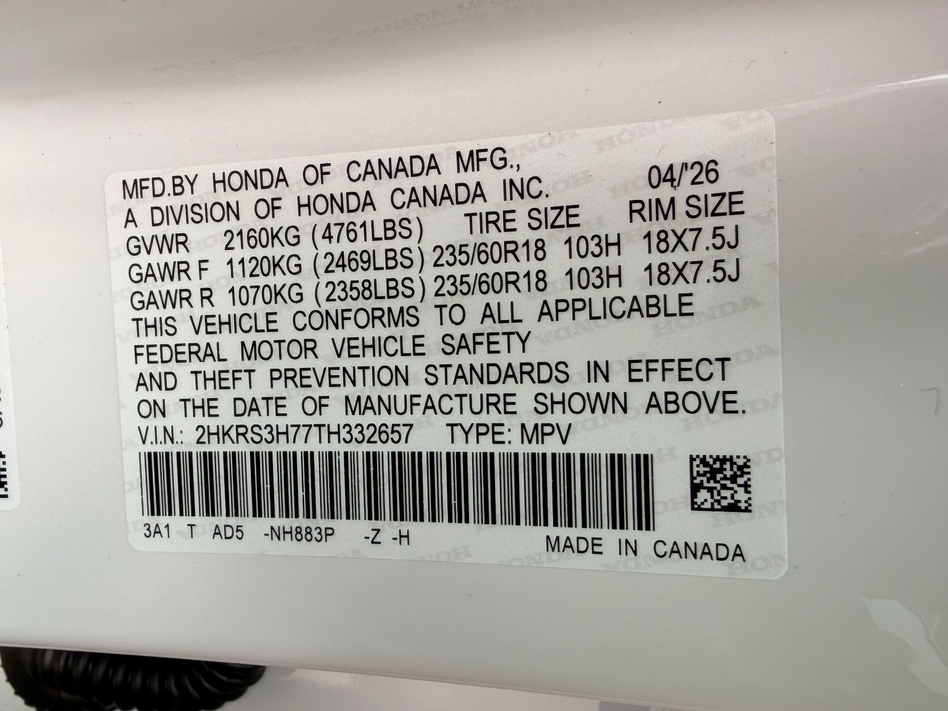 New 2026 Honda CR-V EX-L image 21