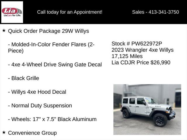 Certified 2023 Jeep Wrangler Unlimited w/ Cold Weather Group AWD/4WD image 11