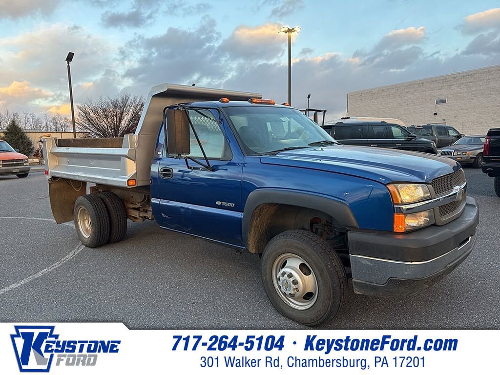 Used 2003 Chevrolet Silverado 3500 4x4 Regular Cab w/ Snow Plow Prep Package