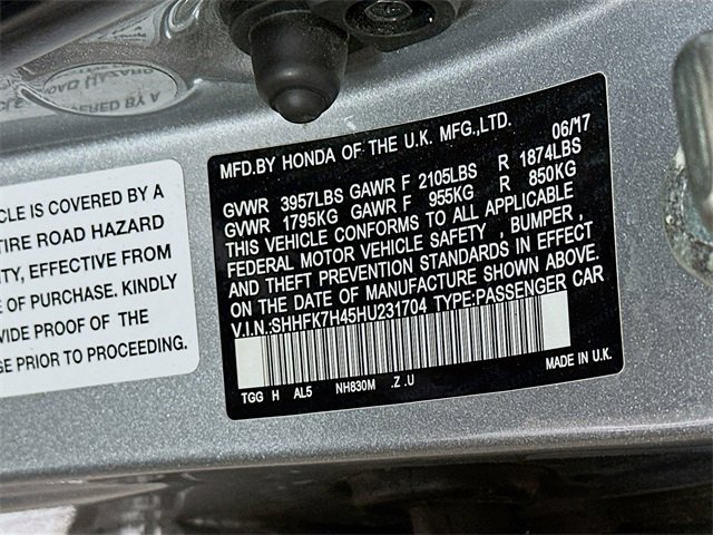 Certified 2017 Honda Civic Sport image 32