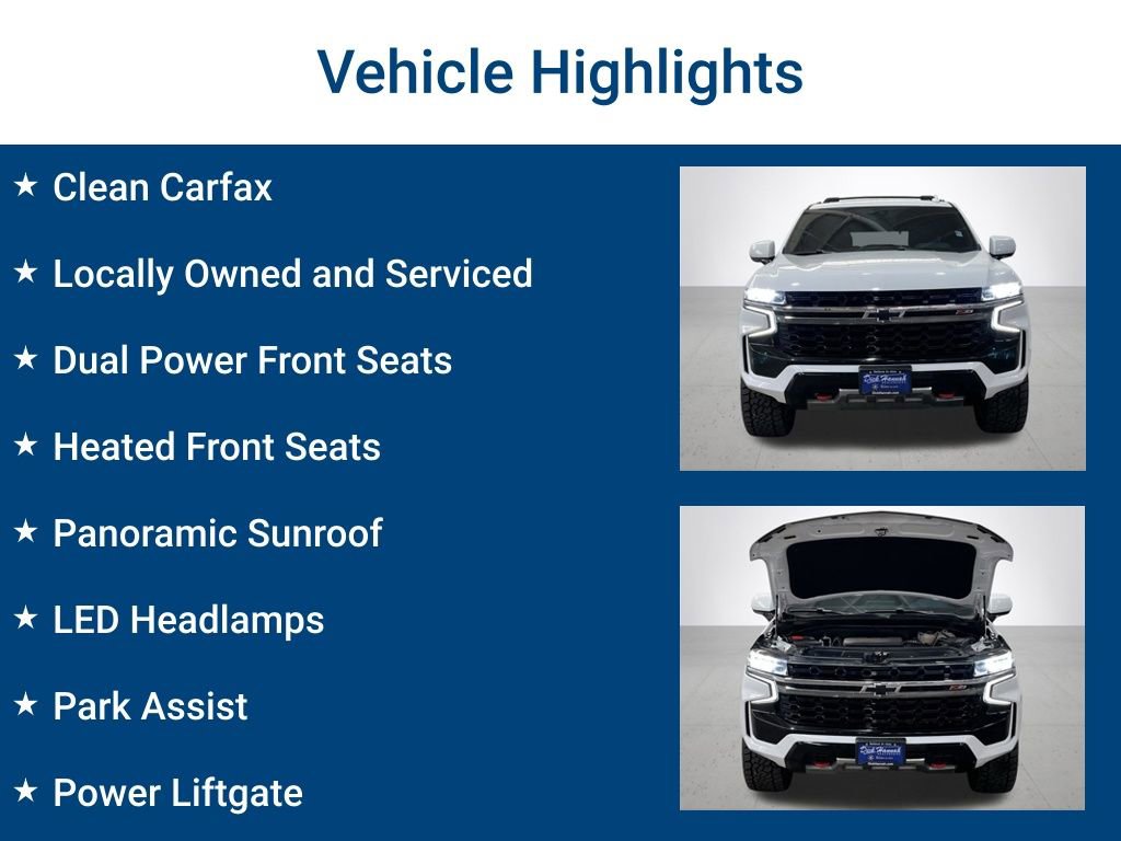 Used 2021 Chevrolet Tahoe Z71 w/ Rear Media and Nav Package AWD/4WD image 3