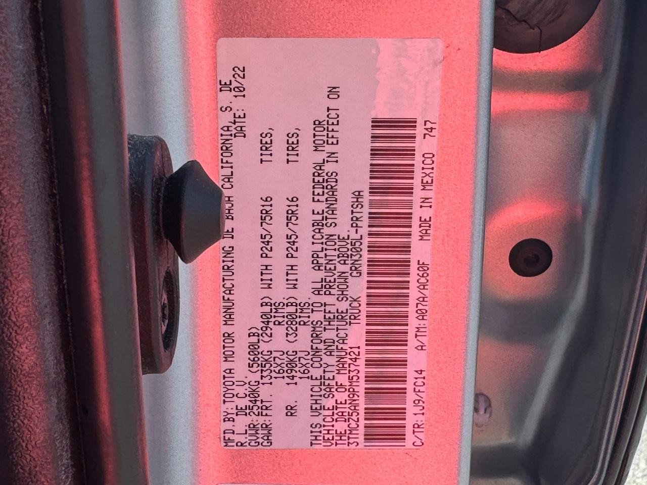 Used 2023 Toyota Tacoma SR5 AWD/4WD image 26