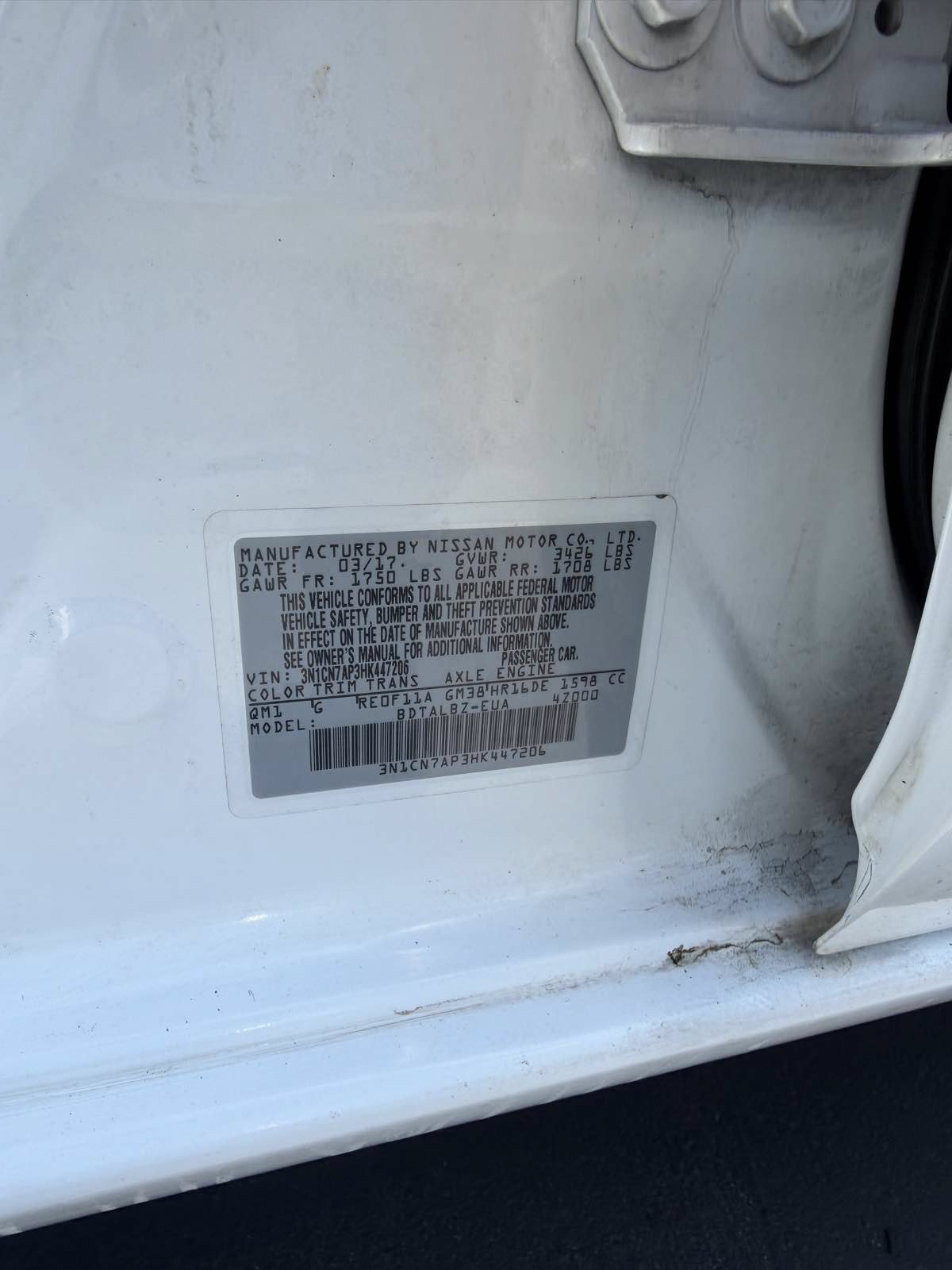 Used 2017 Nissan Versa SV FWD image 14
