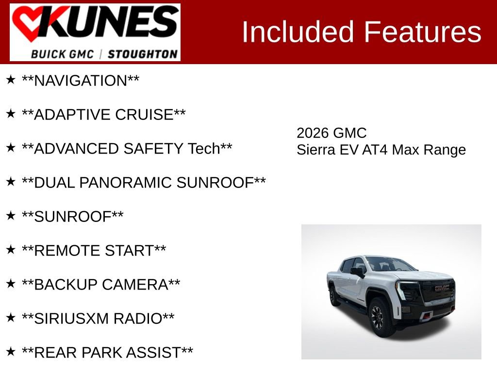 New 2026 GMC Sierra EV AT4 image 2