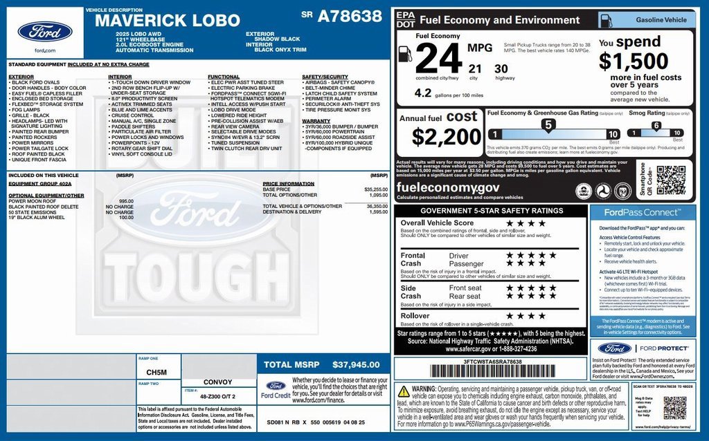 New 2025 Ford Maverick Lobo image 5